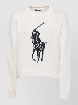 Ralph Lauren crew neck cotton sweatshirt graphic design