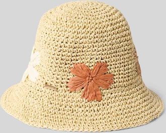 Barts Hut mit floralen Applikationen Modell DARSHY in Beige, Gr&ouml;&szlig;e 1