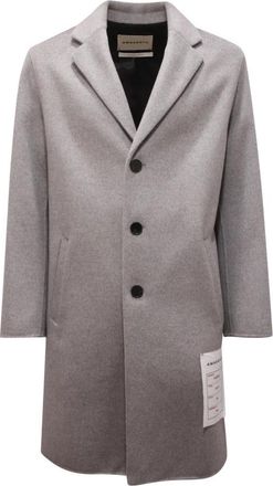 Amaranto Wollen Jas B6R0012 Model - Heren - Mantel - Grijs - 2XL - Wol - Jassen
