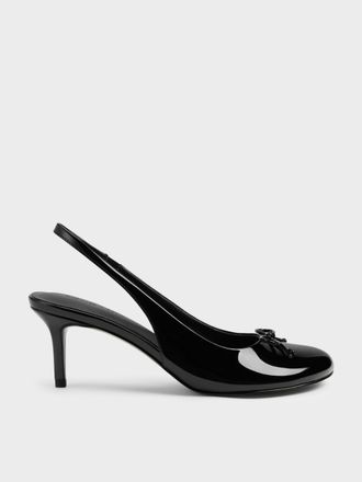 Charles & Keith Imani Patent Asymmetric Slingback Pumps