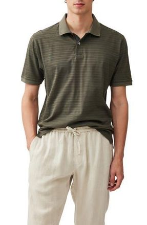 Rodd & Gunn Evans Bay Stripe Cotton Piqu&eacute; Polo in Forest at Nordstrom Rack, Size X-Large