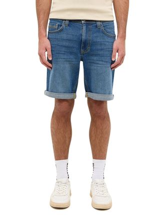 Mustang Straight-Jeans MUSTANG Herren Style Washington, Herren, Gr. 31, blau (602 mittelblau), Denim/Jeans, 99% Baumwolle, 1% Elasthan, unifarben, straight fi