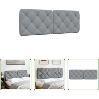 vidaXL vidaXL Cuscino per letto - Cuscino Testiera Grigio Chiaro 120 cm in Tessuto