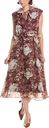 Rebecca Taylor Floral Midi Dress