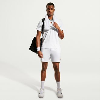 Nike Mens Court Slam Dri-FIT Tennis Shorts in White | IB1043-100