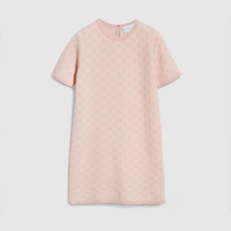 Gucci Kids - GG Wool Jacquard Dress, Pink
