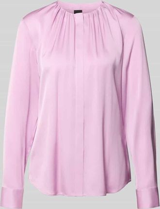 HUGO BOSS Regular Fit Langarmbluse aus Seiden-Mix Modell BANORAH in Pink, Gr&ouml;&szlig;e 36