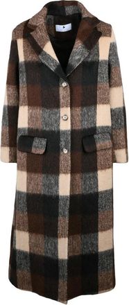 Olivier Horigamy Long Coat - Brown/Black