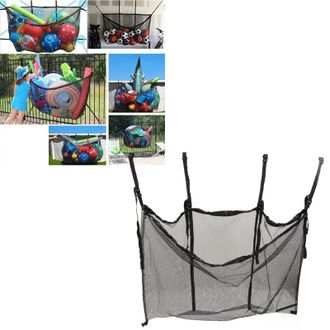 Infinite Organizador De Almacenamiento Multiusos: Bolsa De Malla Colgante Para Juguetes Inflables, Equipos Deportivos Y Accesorios De Piscina. Gran Capacidad. 