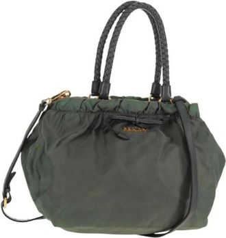 Prada Pre-owned Bucket Bags, female, Green, Size: ONE SIZE Pre-owned Vintage Bucket Bag