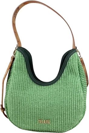 Alviero Martini 1A Classe Sunny Rafia Sottospalla - Dames - Schoudertassen - Groen - ONE Size - Tassen