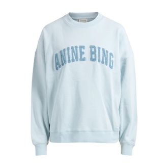 Anine Bing Hoodies & sweatvesten, Dames, Blauw, XS, Katoen, Miles Sweatshirt
