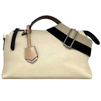 Fendi Pre-owned Vintage Schoudertas - Dames - Pre-owned - Beige - Maat: ONE Size Leer