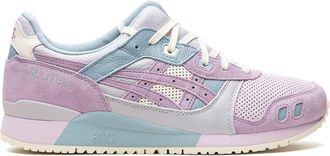 Asics colour-block lace-up sneakers - unisex - Nylon/Rubber/Calf Leather/Calf Suede - 9 - Pink