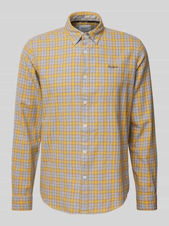 Pepe Jeans London Regular Fit Freizeithemd mit Button-Down-Kragen Modell ARCHIE in GELB, Gr&ouml;&szlig;e XXL