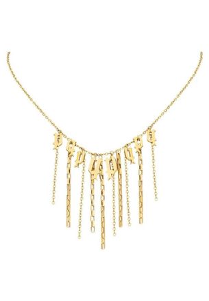 Police Womens PEJLN2010201 Ladies Necklace - Gold Stainless Steel - One Size