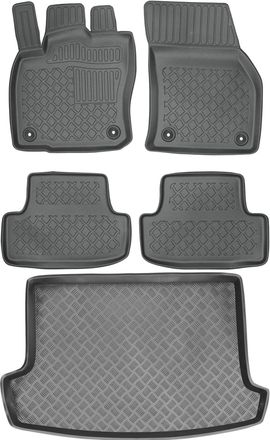 OEM Volkswagen T-roc Crossover De 2018 (juego) - Alfombrillas Para Coche + Alfombrilla Para Maletero
