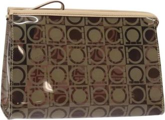 Ferragamo Pre-owned Vinyl clutches - Dames - Vintage Clutch - Bruin - ONE Size - Leer - Vintage
