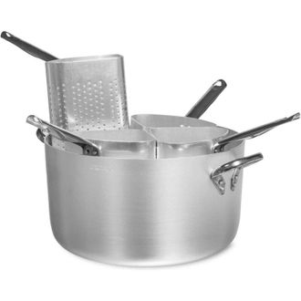 Pentole Agnelli Pentole agnelli, casseruola 36 cm a 4 spicchi alti professionale in alluminio