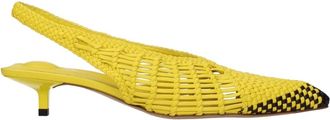 Jacquemus Leren Platte Sandalen - Dames - Pumps - Geel - 37 EU - Leer - Schoenen