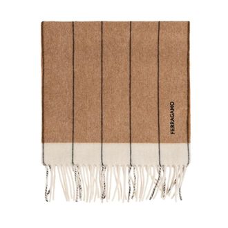 Ferragamo Winter Scarves, male, Beige, Size: ONE SIZE SR Herringes Scarf
