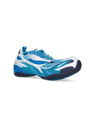 Balenciaga Mens Sneakers Blue Polyurethane