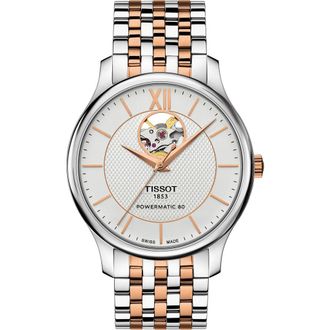 Tissot Tradition Bracelet Watch, 40mm in Silver at Nordstrom Rack