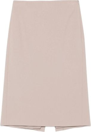 PESERICO Rokken, Dames, Grijs, M, Leer, Rechte Rok