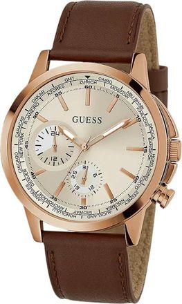 Guess Heren, Accessoires, Bruin, Maat: ONE Size Leer