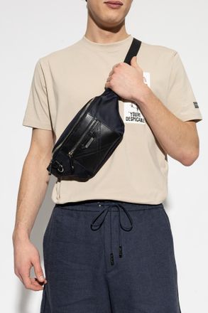 Iceberg Belt Bag With Logo, Mens, Black