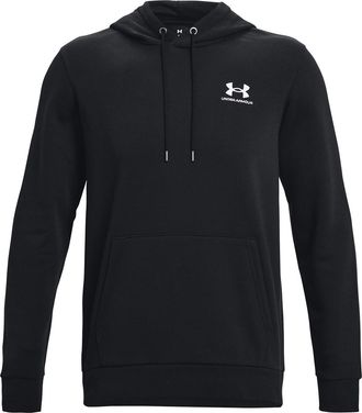 Under Armour Mens Essentialsn Fleece Hoodie Black XXL