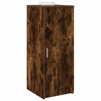 Berkfield Home Storage Cabinet Smoked Oak 40x45x103.5 cm Engineered Wood in Brown