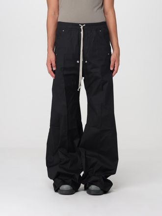 Rick Owens Bela Wide-Leg Cotton Trousers with Drawstring Waist