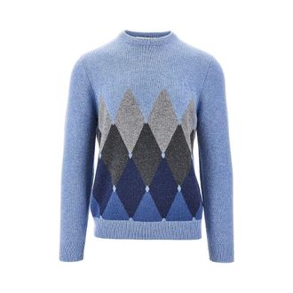 Ballantyne Lozenge cashmere crewneck sweater Man 52