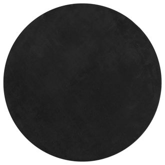 vidaXL Vidaxl - Alfombra De Pelo Corto Suave Lavable Huarte Negro &Oslash; 160 Cm