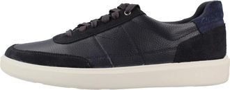 Clarks Brodin Lo - Heren - Sneakers - Blauw - 39 1/2 EU - Leer - Schoenen