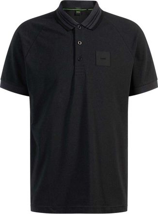 HUGO BOSS Heren Collared Regular Raglan Poloshirt (Donkerblauw)