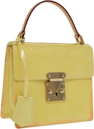 Louis Vuitton Pre-owned Spring Street Handbag - Dames - Vintage Handtas - Geel - ONE Size - Leer - Vintage