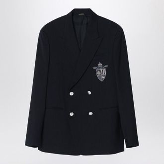 Fendi Dubbelzijdig Jacket In Middernachtblauwe Virgin Wool