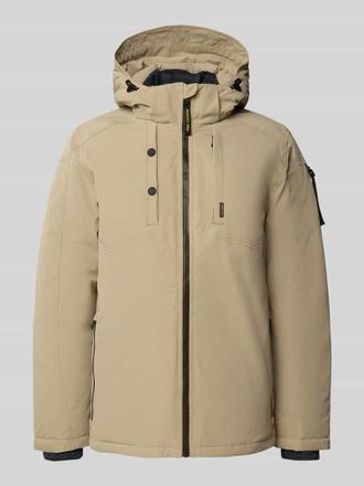 PME Legend Parka mit Kapuze in Beige, Gr&ouml;&szlig;e XXXL