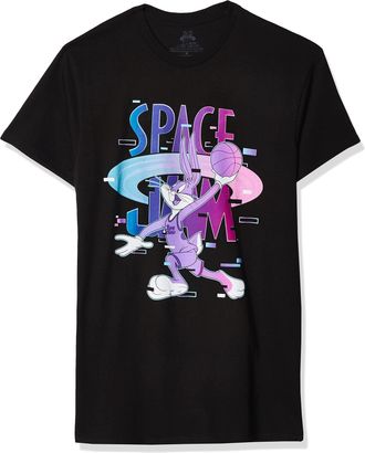 SPACE JAM Space jam Mens 2: a New Legacy Bugs Bunny Jam Short Sleeve T-Shirt, Black, Large