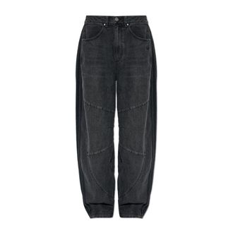 adidas Denim Barrel Pants - Dames - Loose Fit Jeans - Grijs - W28 L32 - Denim - Jeans