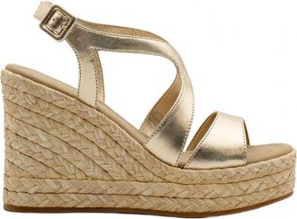 Paloma Barcel&oacute; Womens Palomitas Fauna Platform Espadrille Wedge In Platino