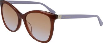 Longchamp LO648S 610 Womens Sunglasses Brown Size 54