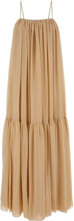 Chlo&eacute; Skin Pink Silk Long Dress