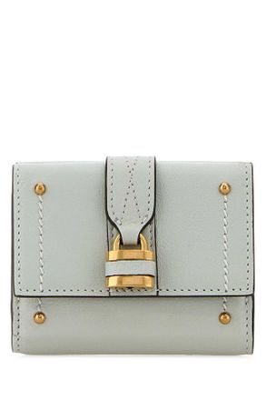 Chlo&eacute; Pastel Light Blue Leather Mini Paddington Wallet