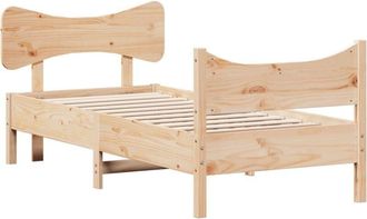 vidaXL Vidaxl - Estructura De Cama Sin Colch&oacute;n Madera Maciza De Pino 90x200 Cm