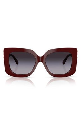 Jimmy Choo London 54mm Gradient Butterfly Sunglasses in Red /Gradient Grey at Nordstrom