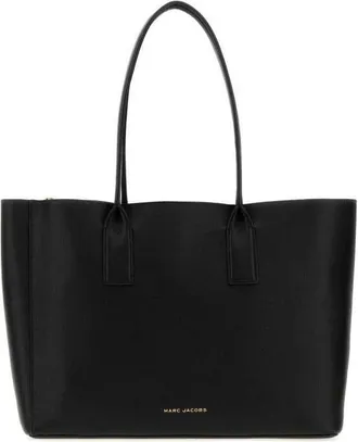 Marc Jacobs Black Leather The Work Shopping Bag Borse A Mano