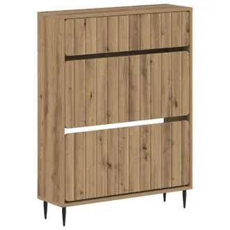 vidaXL Armario Zapatero Zwolle 78 X 24 X 103 Cm Madera De Ingenier&iacute;a Vidaxl